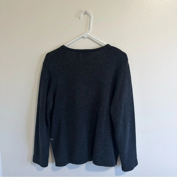 Villager Holiday Winter Christmas Sweater Large Ramie Cotton - Picture 3 of 3